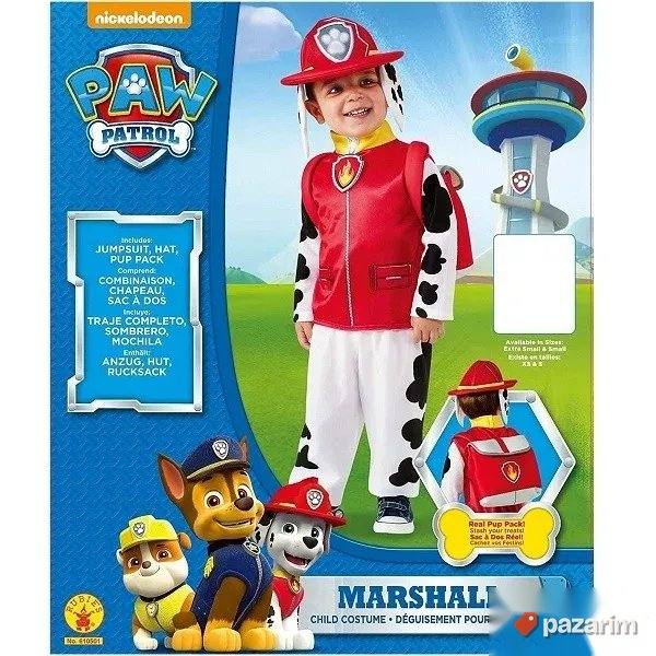 Deciji kostim PAW PATROL - Maršal SET + kapa i rančić 3