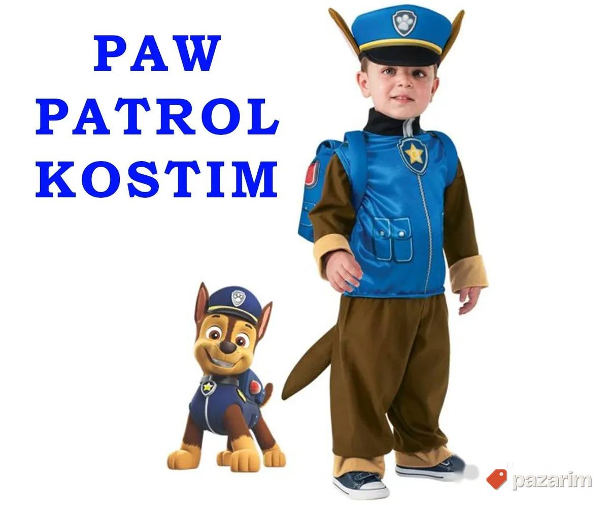Kostim za decu PAW PATROL SET - Chase - Patrolne šape 1