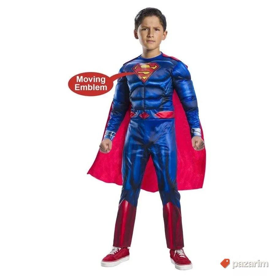 Kostim za decu SUPERMAN sa mišićima + plašt - maskenbal 1