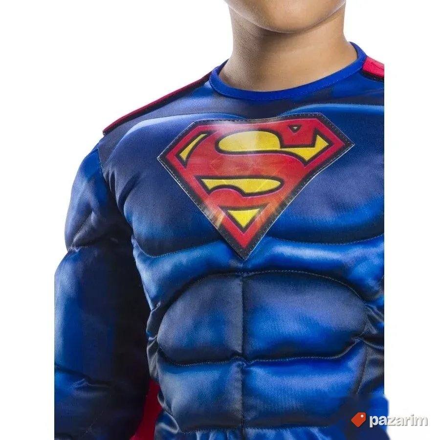 Kostim za decu SUPERMAN sa mišićima + plašt - maskenbal 2