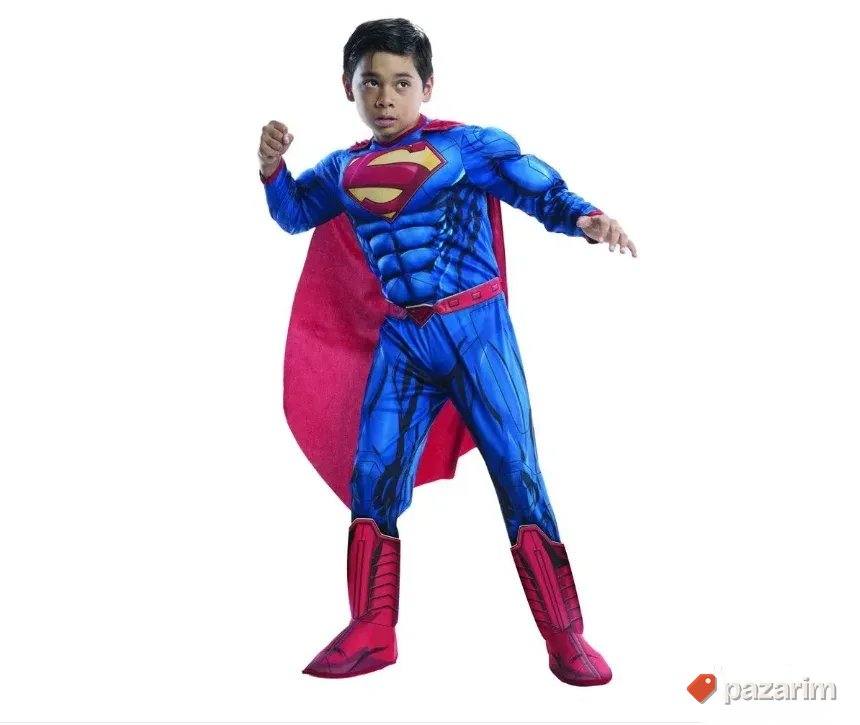 Kostim za decu SUPERMAN sa mišićima + plašt - maskenbal 3