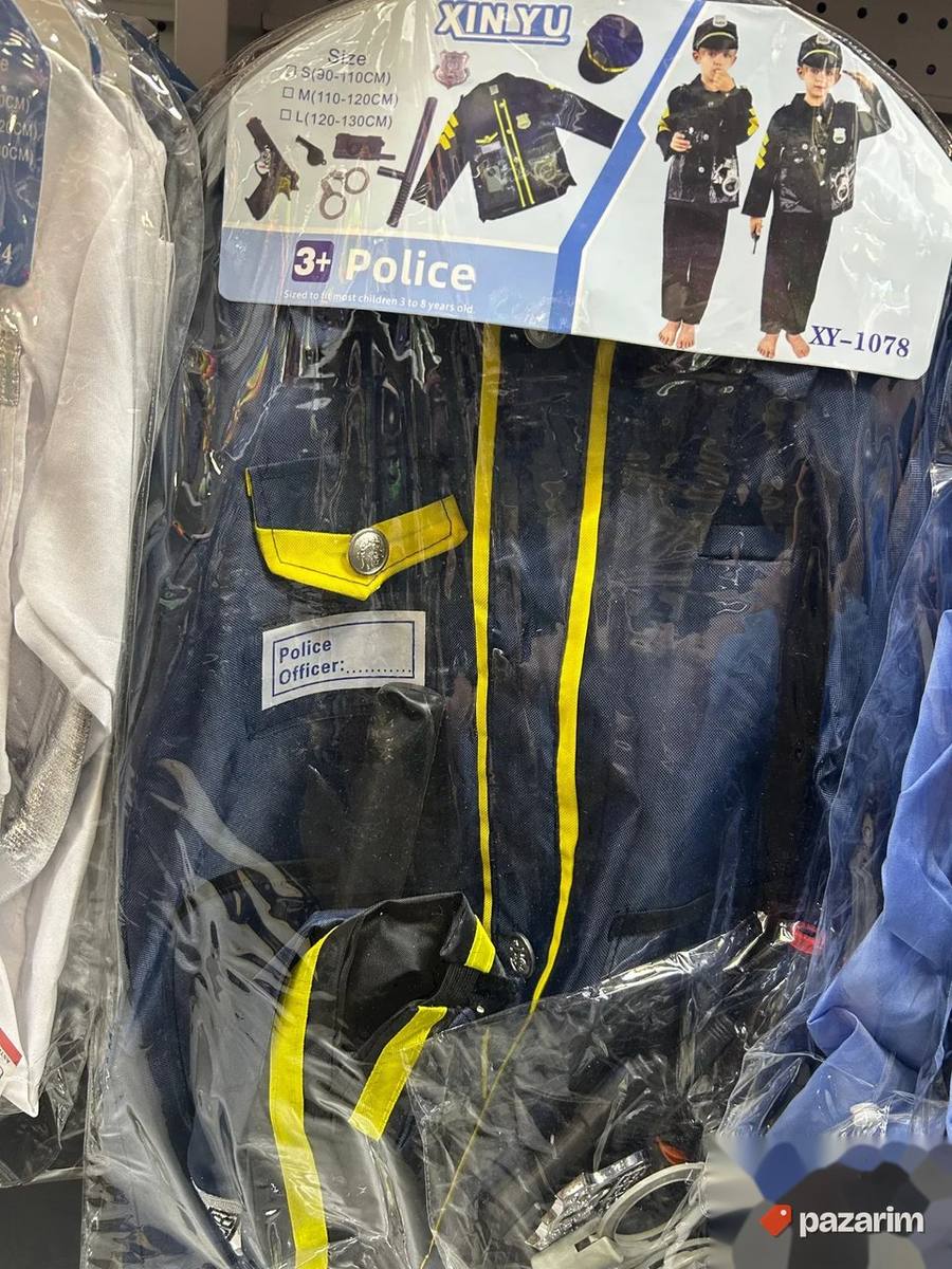 Kostim za decu SET - Policijac + igračke 7