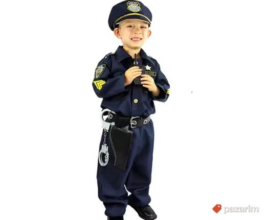 Kostim za decu SET - Policijac + pištolj
