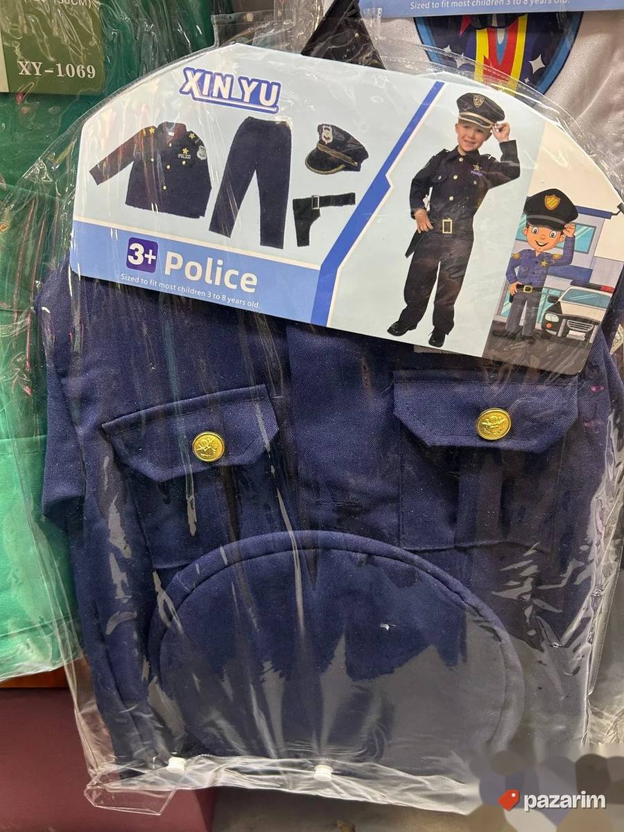 Kostim za decu SET - Policijac + pištolj 2