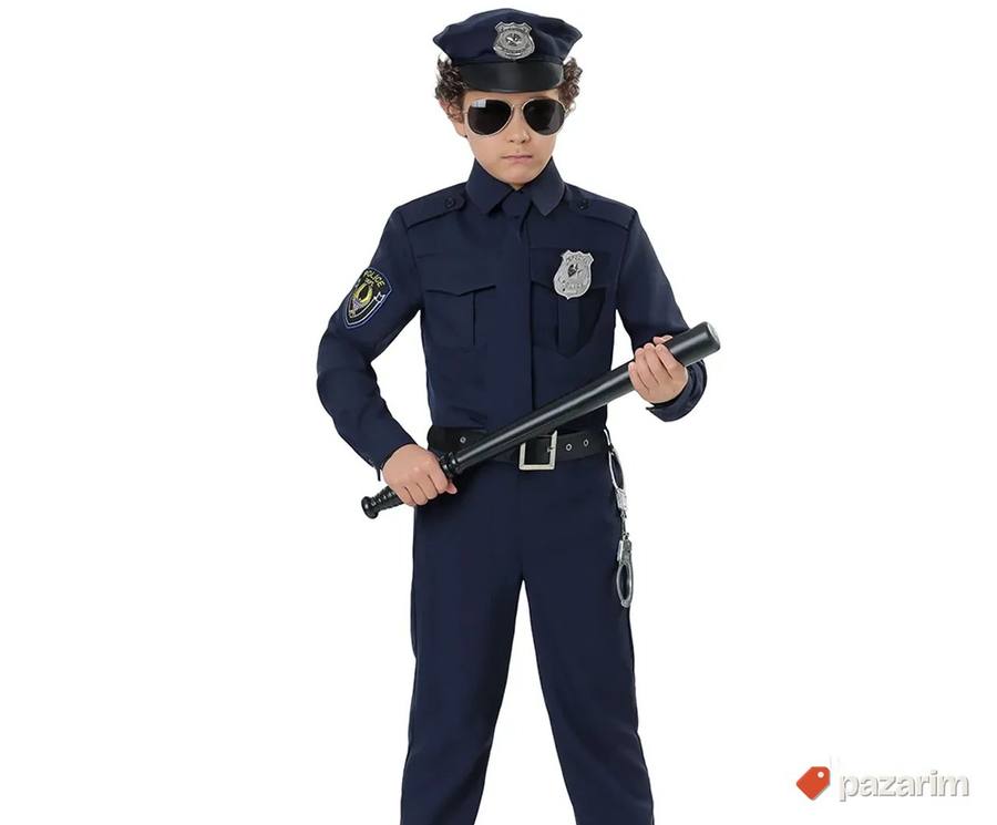 Kostim za decu SET - Policijac + pištolj 3