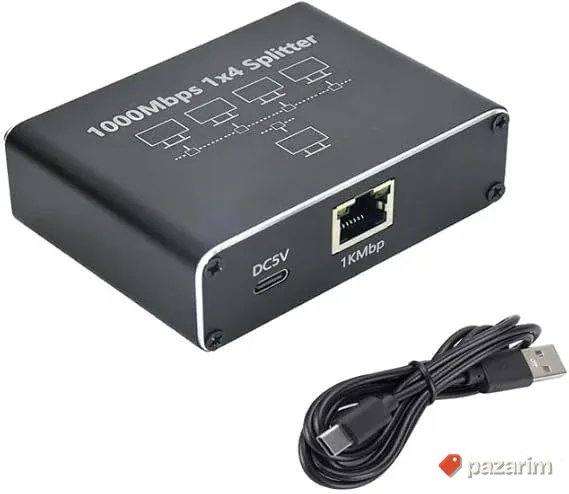 LAN Switch Gigabit (1000mbps) Spliter 1x4 4port 1Gbps 5