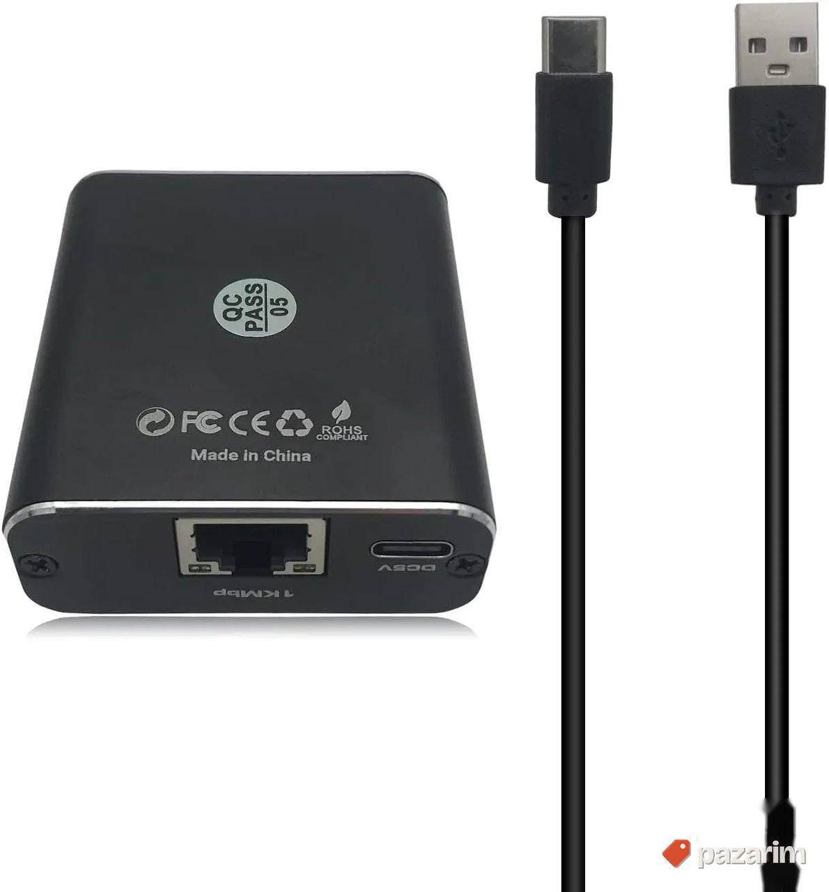 Gigabit Ethernet 1 x 2 Spliter Adapter 1000mbps 1
