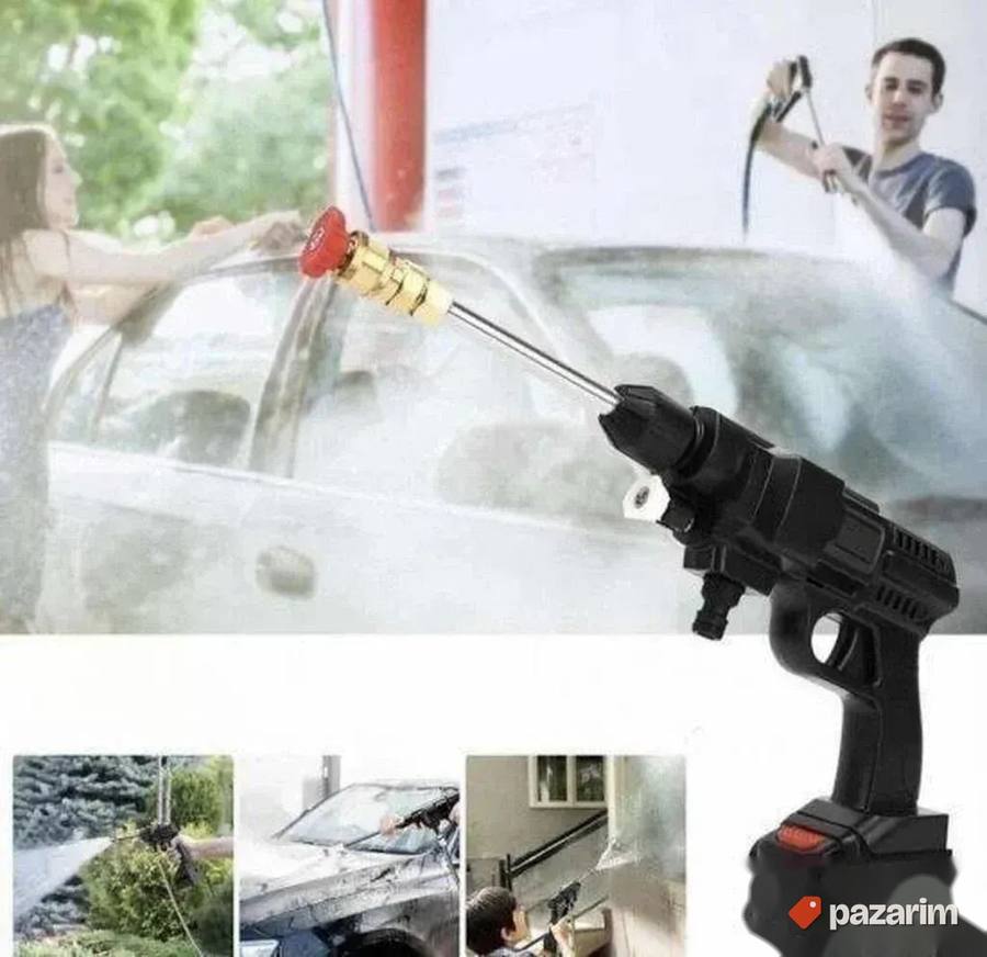 EXTRA - Aku Pistolj 3 nastavka za pranje kola + baterija 3
