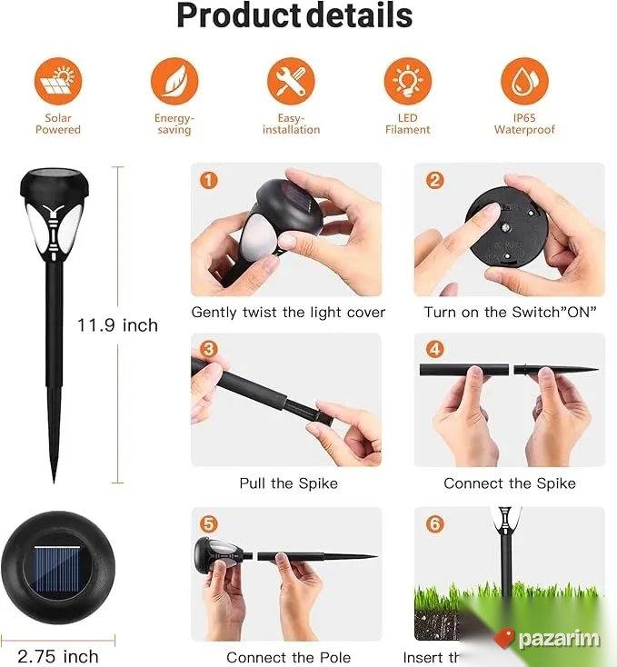 LED Solarne Lampe 10 Komada u pakovanju - za baštu/ dvorište 2