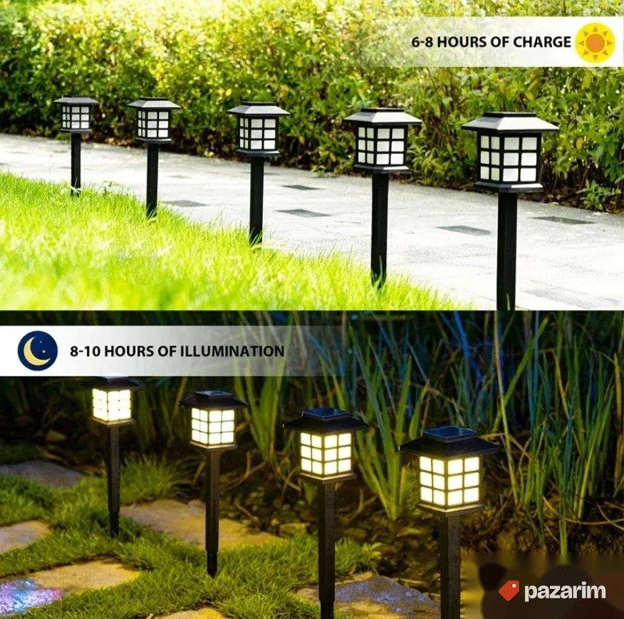 Solarna Baštenska lampa 6 komada - fenjer za dvorište 2