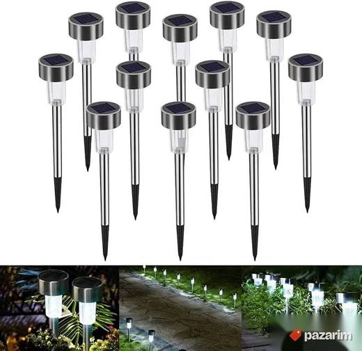 Led Solarne Lampe 10 Komada u pakovanju - za dvorište staze
