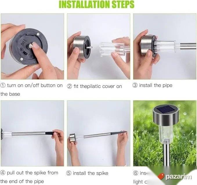 Led Solarne Lampe 10 Komada u pakovanju - za dvorište staze 2