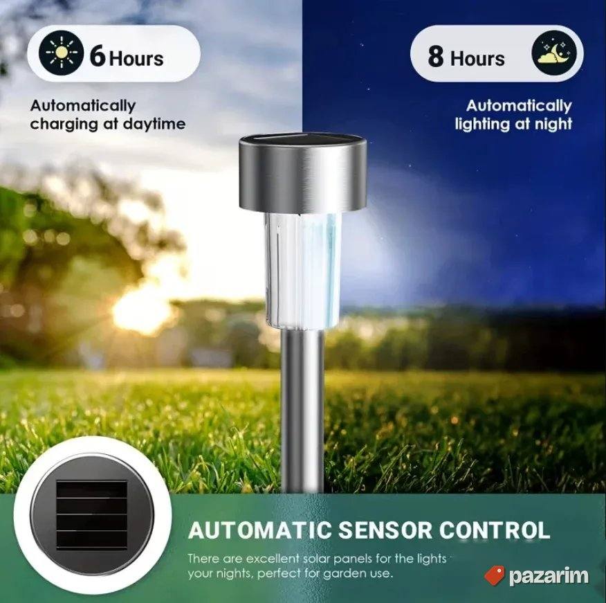 Led Solarne Lampe 10 Komada u pakovanju - za dvorište staze 5