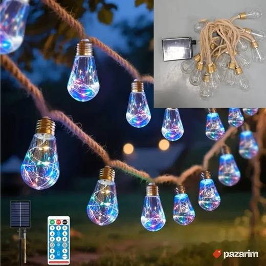 Solarne Lampe na kanapu - 8metara - 16 LED svetala