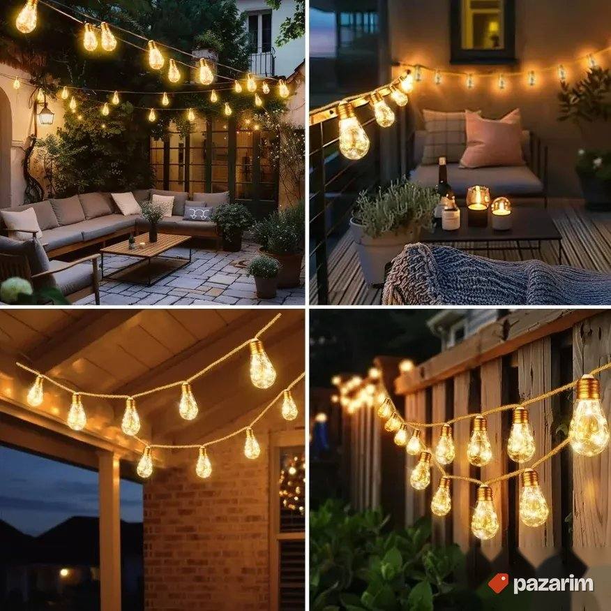 Solarne Lampe na kanapu - 8metara - 16 LED svetala 2