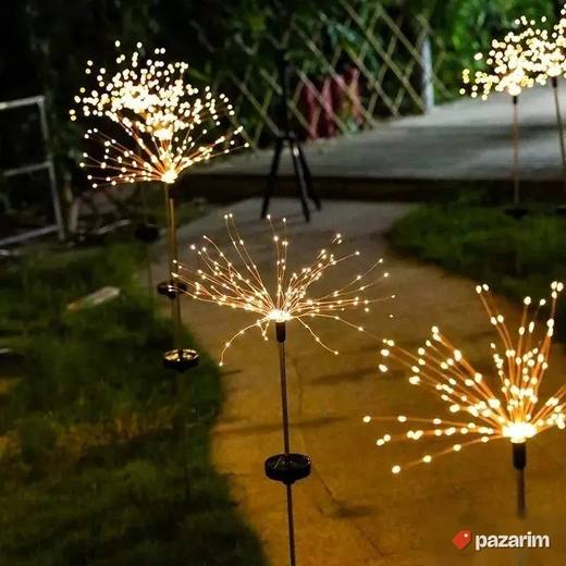 Solarno LED Drvo Baštenska Svetla - 2 KOMADA - belo i žuto