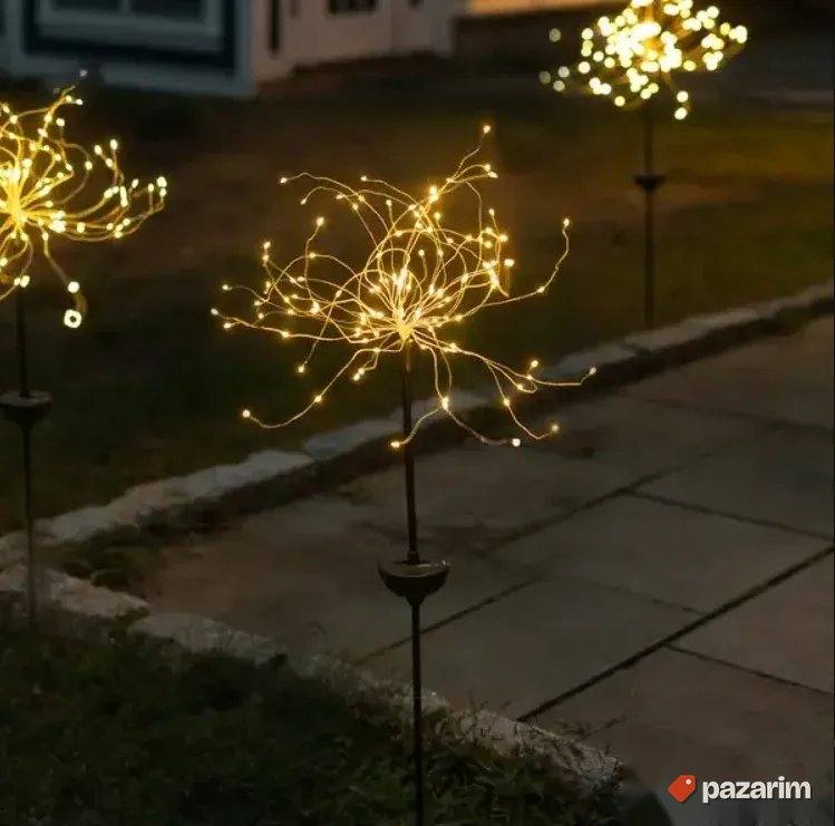Solarno LED Drvo Baštenska Svetla - 2 KOMADA - belo i žuto 2