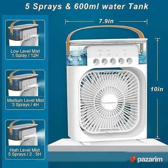 3u1 Prenosivi Rashladni Ventilator / Mini Klima / Difuzor 3