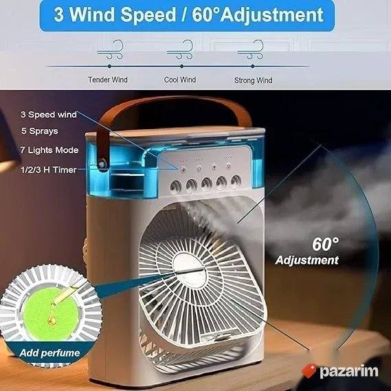 3u1 Prenosivi Rashladni Ventilator / Mini Klima / Difuzor 4