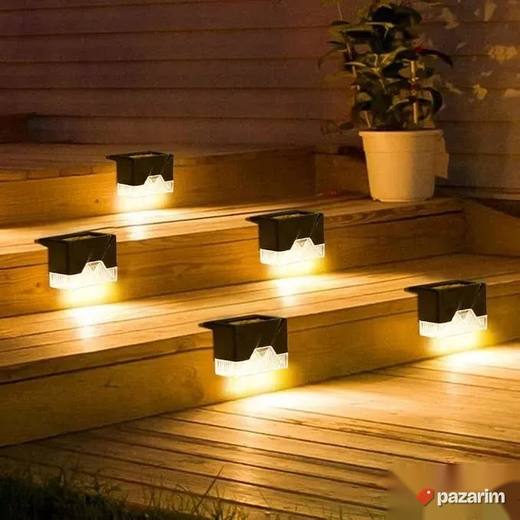 4 KOMADA - Solarne LED Lampe za Stepeniste Terasu Ograde