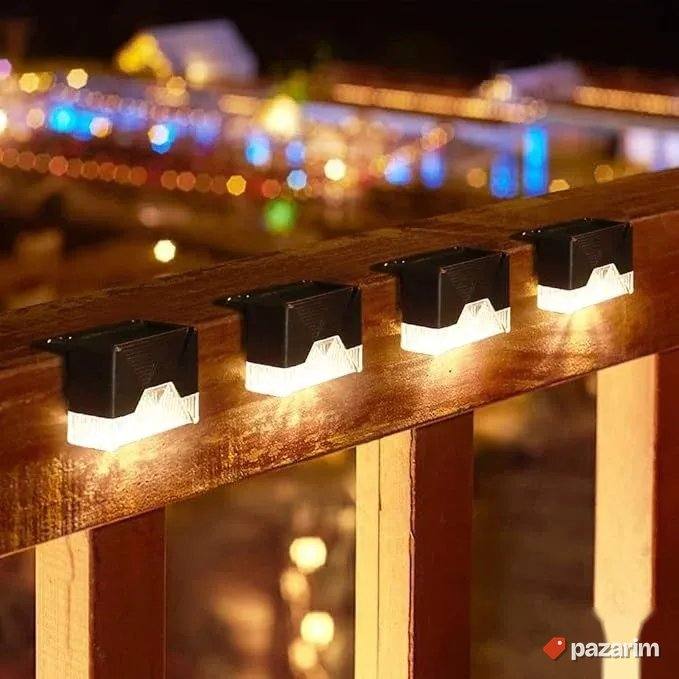 4 KOMADA - Solarne LED Lampe za Stepeniste Terasu Ograde 2