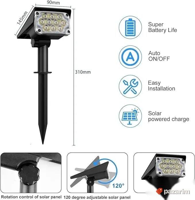 EXTRA Solarna LED Lampa - Za Zemlju ili Zid 2