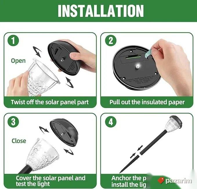 HIT - Solarne Lampe Za Dvorište - 6 KOMADA 5