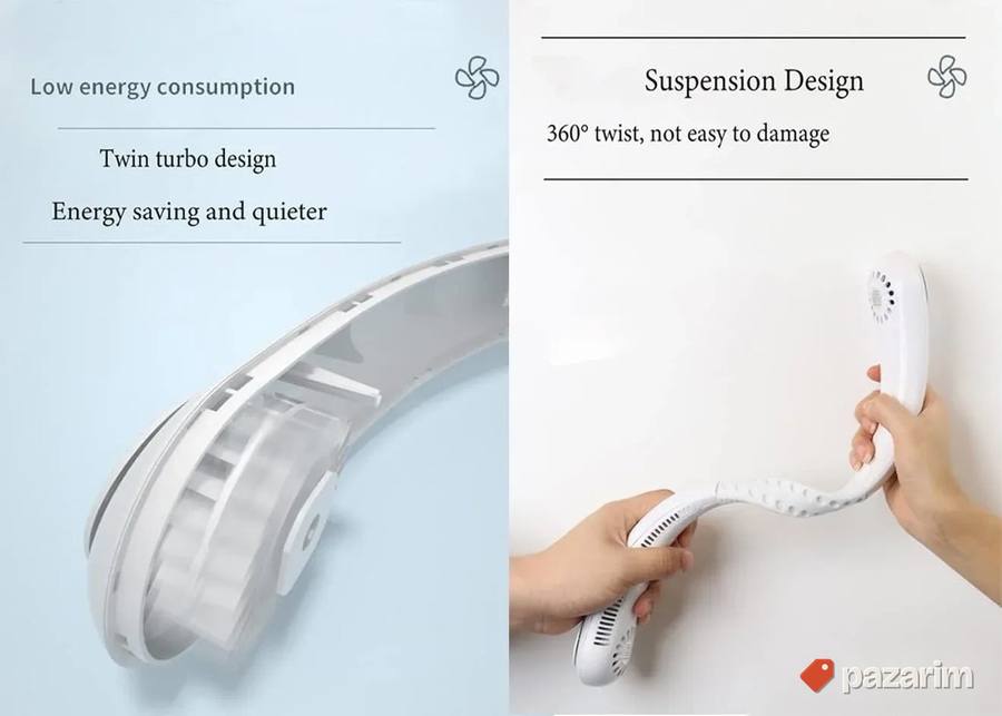 EXTRA - Ventilator za vrat / oko vrata - Tih i Nežan A Jak 2