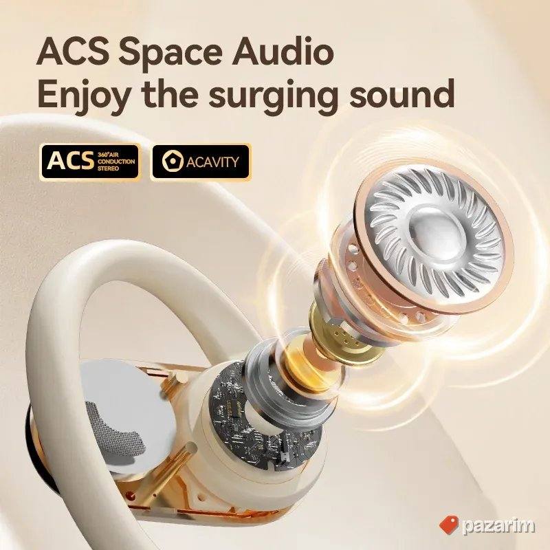 Bezicne Bluetooth Slusalice - S300 crne i zlatne 3