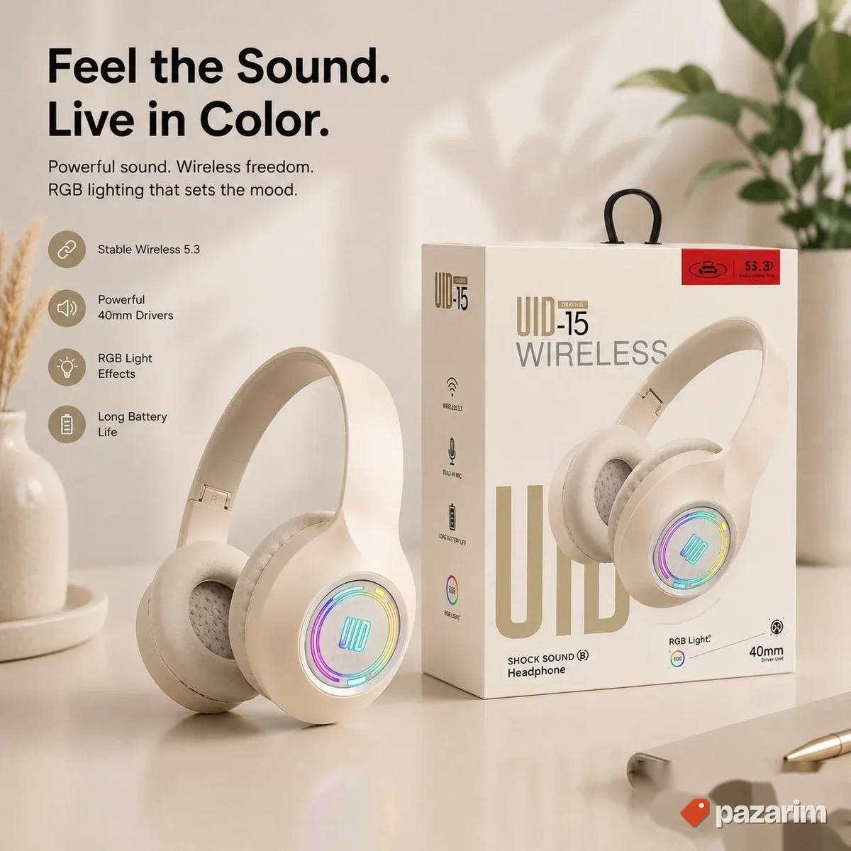 6D Gamerske Bluetooth Slusalice UID-15 - 3 boje 1