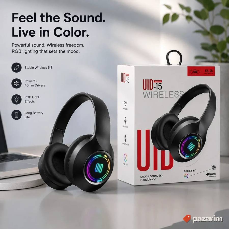 6D Gamerske Bluetooth Slusalice UID-15 - 3 boje 3