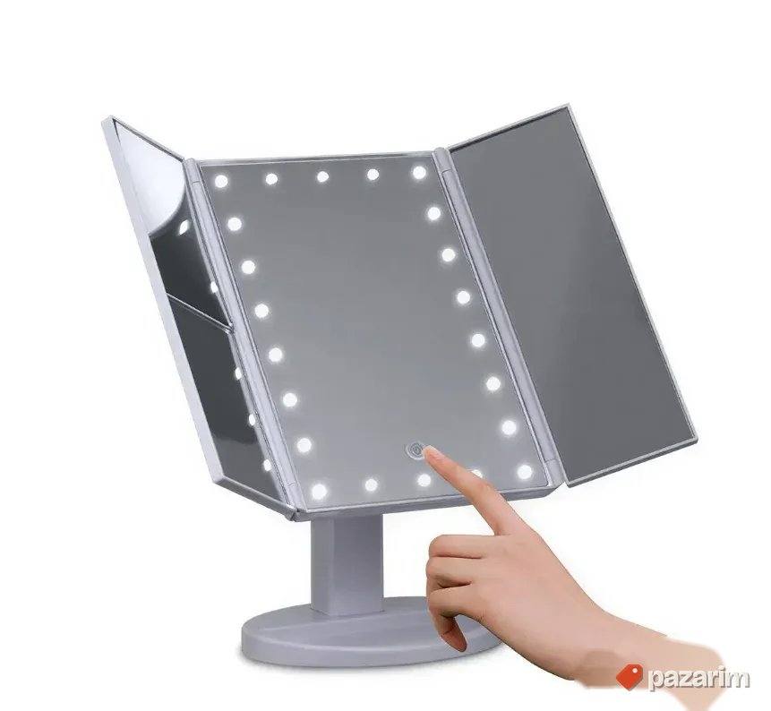 LED Ogledalo Za Sminkanje Trodelno - sa uvećanjem x2 - x3 3