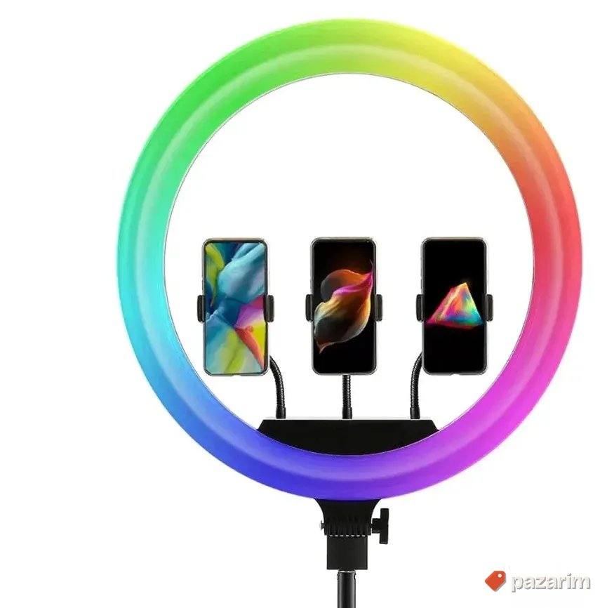 HIT RGB LED Ring Light 25cm-30cm -35cm-45cm + stalak 2m 2