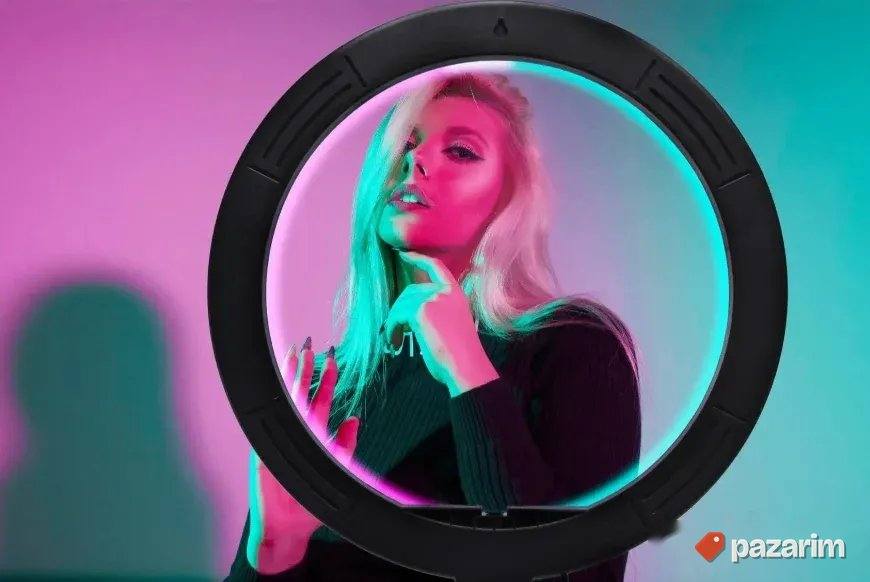 HIT RGB LED Ring Light 25cm-30cm -35cm-45cm + stalak 2m 3