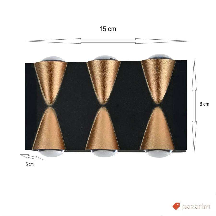 Moderna LED Zidna Lampa Fasadna - rasveta za dvoriste 4