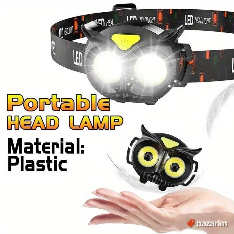 Čeona LED Lampa sa trakom za glavu Sova - lampa za čelo 2