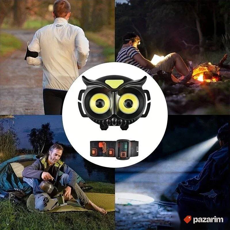 Čeona LED Lampa sa trakom za glavu Sova - lampa za čelo 3