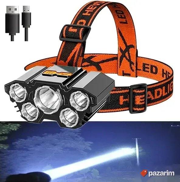 NOVO! Čeona Lampa Za Glavu Sa 5 Sijalica 2
