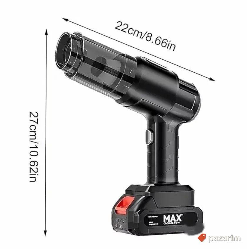 NOVO! Aku Bezicni Usisivac za Auto + baterija + nastavci 2