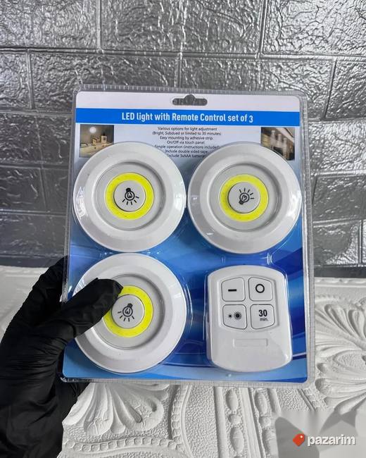 HIT! Set Od Tri LED Lampe + Daljinski