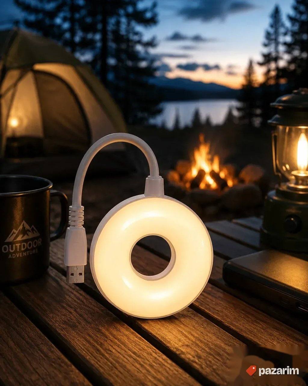 HIT! Stedljiva USB Lampa Za Kampovanje Za Externu Bateriju 1
