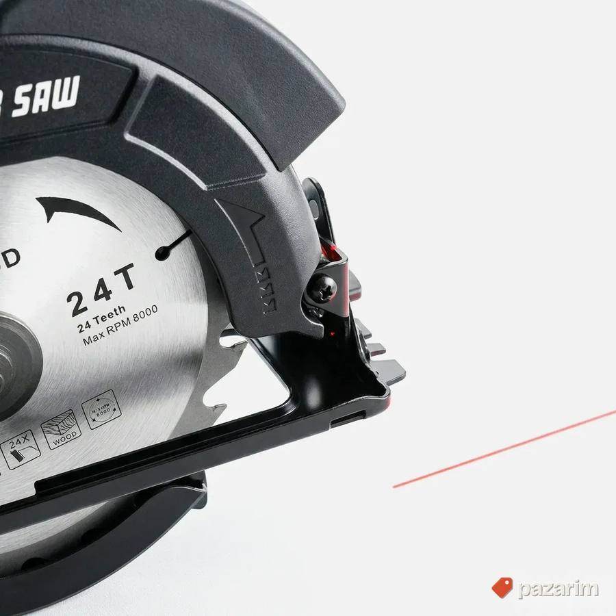 HIT! 24 Zuba Cirkularna Testera Za Drvo Sa Laserom - 185mm 6