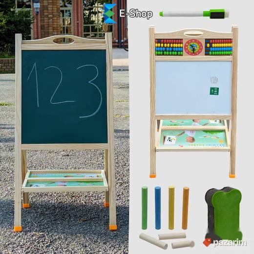 HIT! 2u1 Drvena i Piši Briši Tabla Za Decu Za Crtanje
