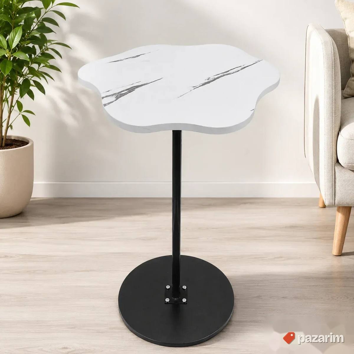 NOVO! Elegantni Stočić "White Pearl" 60x40cm 1