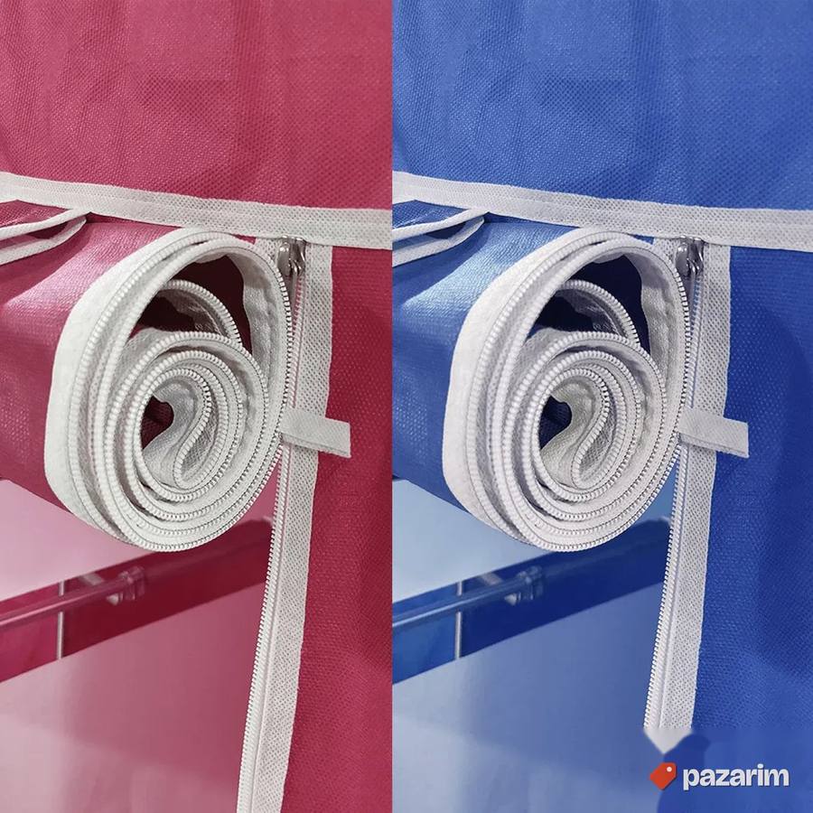 NOVO! Montažni Prenosni Ormar - 170x135cm Plavi i Crveni 3