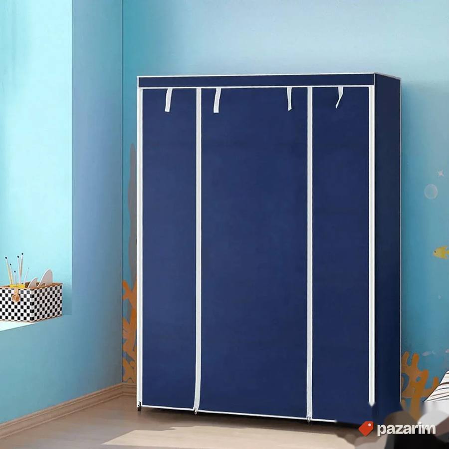 NOVO! Montažni Prenosni Ormar - 170x135cm Plavi i Crveni 5
