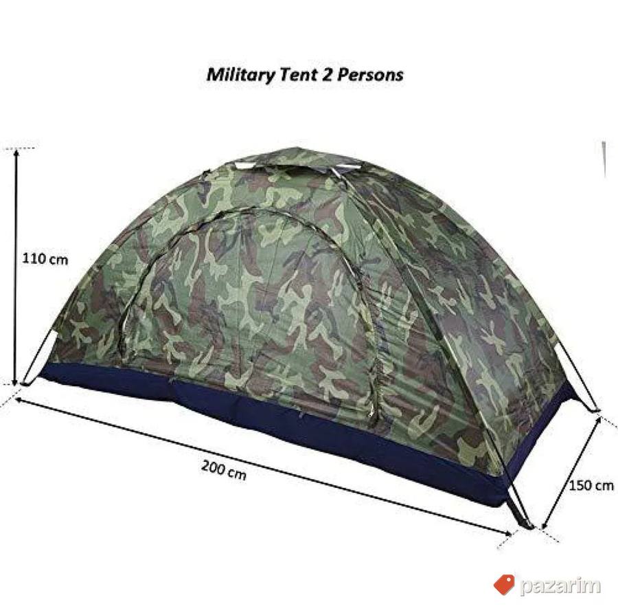 NOVO! Military Print Šator za 3 osobe 3