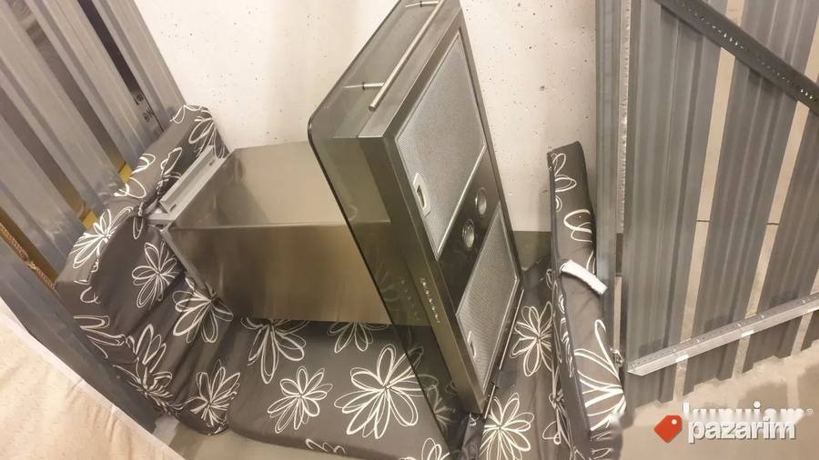 Praktično nov ostrvski aspirator 60x90 cm – inox/staklo – TO 2
