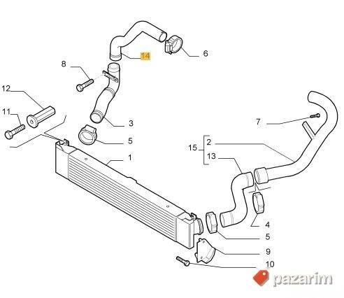 Crevo interkulera FIAT DUCATO 06> 2.3 desno 2 deo 1350776080 2