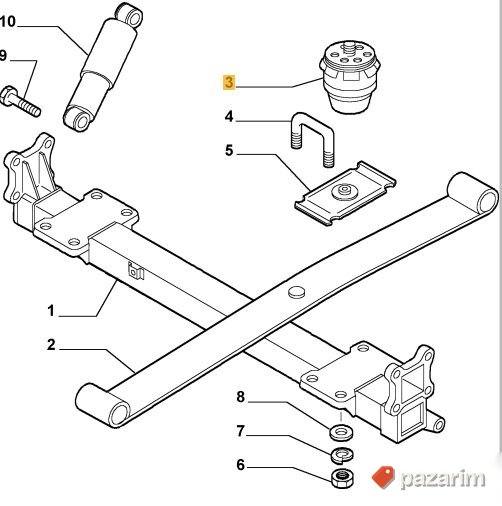 Odbojnik gibnja DUCATO BOXER JUMPER 1994-2006 1311858080 2